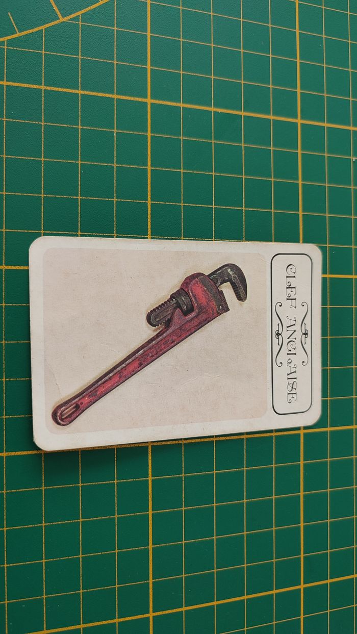 Carte clef anglaise en l'état Cluedo miro-meccano pièce détachée jeu de société #E26