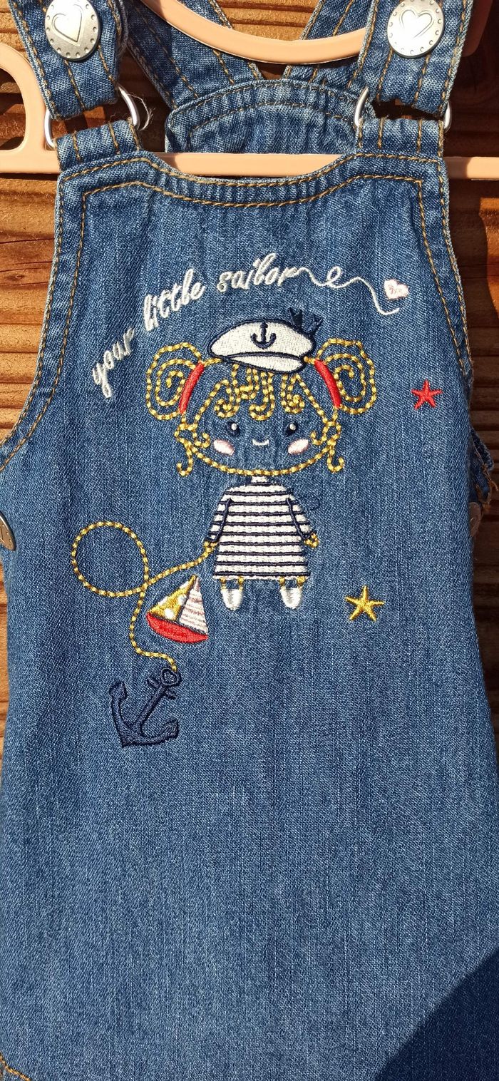 Robe Jean bébé fille 3 mois - photo numéro 3