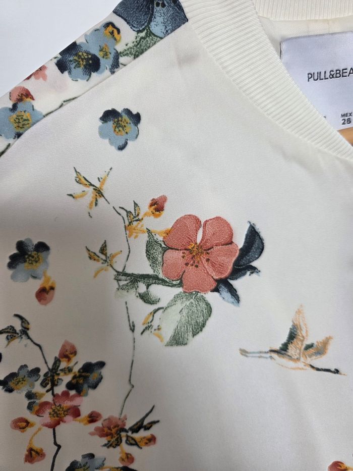 Veste crème pull & Bear - photo numéro 3