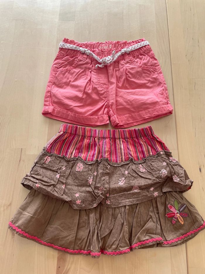 Lot de short et jupe 18mois fille obaibi