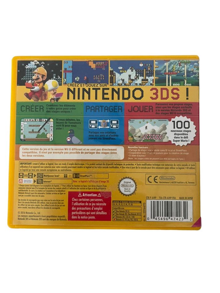 Jeu vidéo Super Mario Maker sur console Nintendo 3Ds - photo numéro 2