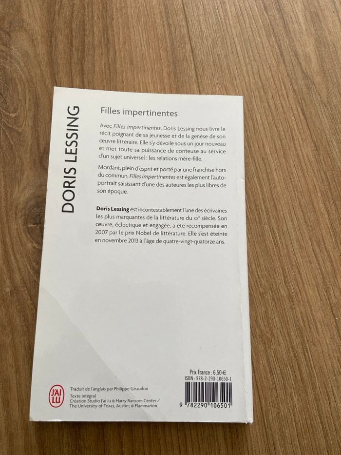 Doris lessing filles impertinentes - photo numéro 2