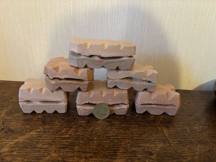 lot de 6 anciens moules en terre cuite pour jeu de moulage - photo numéro 10