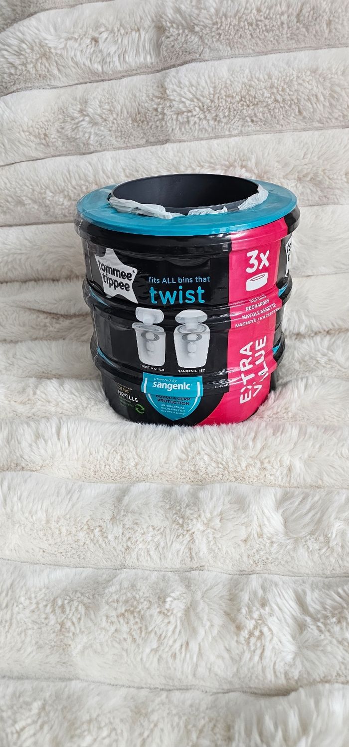 Lot de 3 recharges originales Twist & click Tommee Tippee neufs - photo numéro 2
