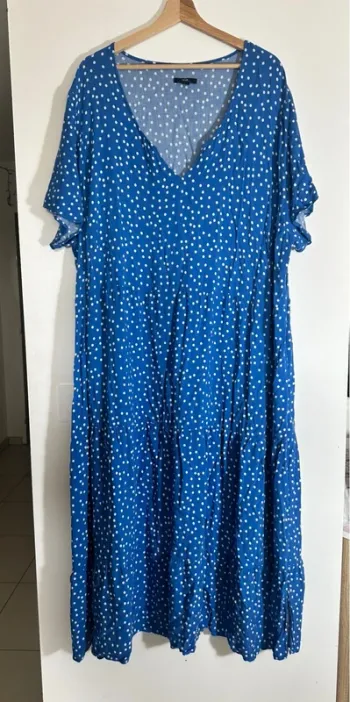 Robe longue à pois