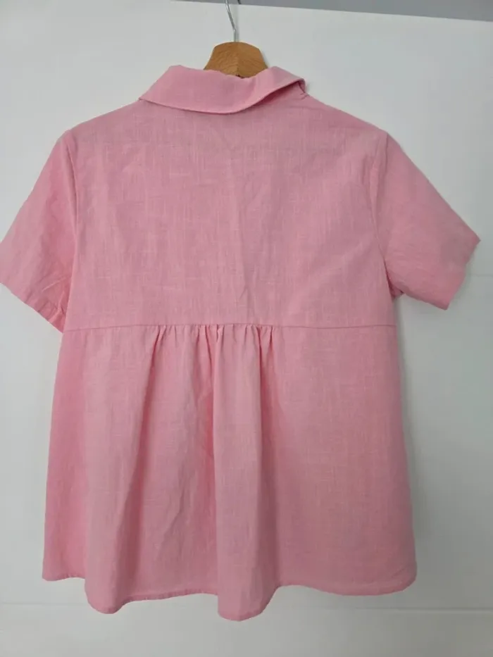 Chemise manches courtes rose - photo numéro 2