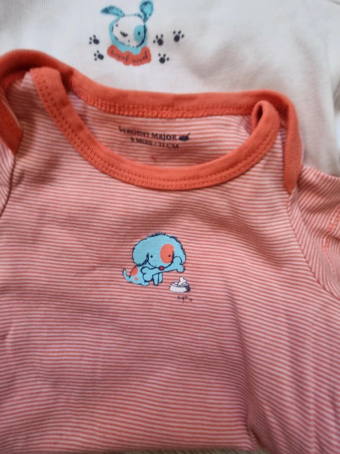 Lot de 3 bodies 9mois mixte - photo numéro 2