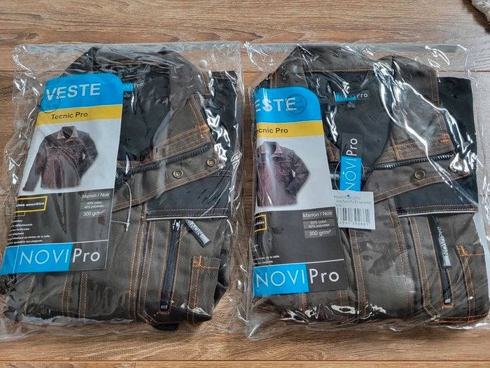 Lot de 2 vestes de travail Multipoches Novipro en L neuve 🏷