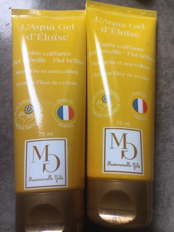 Gelée coiffante effet mouillé fini brillant  fleur de cerisier  2×75ml =150ml