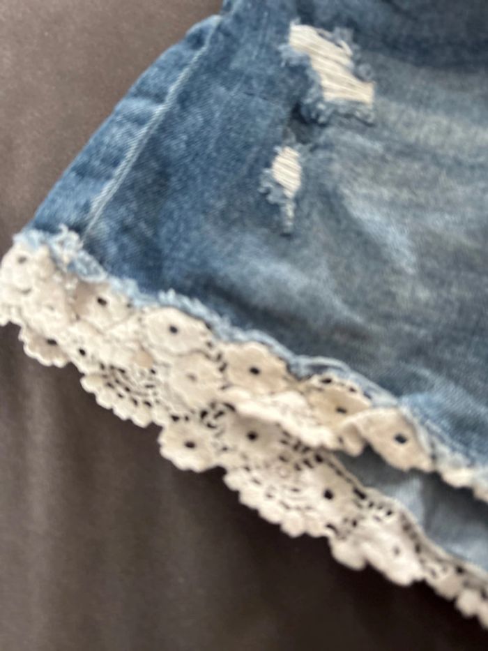 short jeans dentelle - photo numéro 3