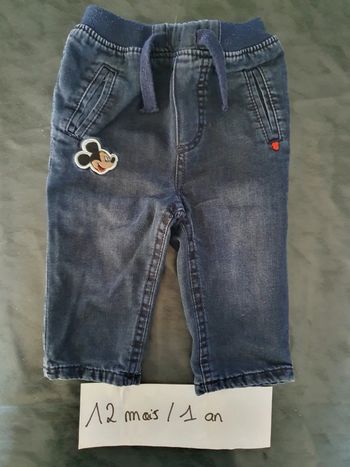 Jeans mickey, 12mois/1an