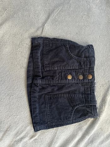 Jupe en velour petit bateau