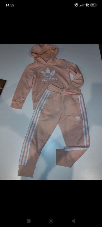 Ensemble jogging fille 4/5 ans rose