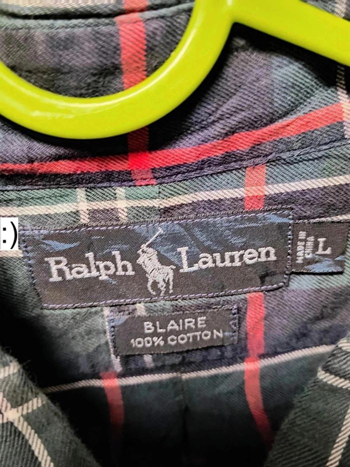 Chemise Ralph Lauren vintage à carreaux – Tendance Y2K - photo numéro 3