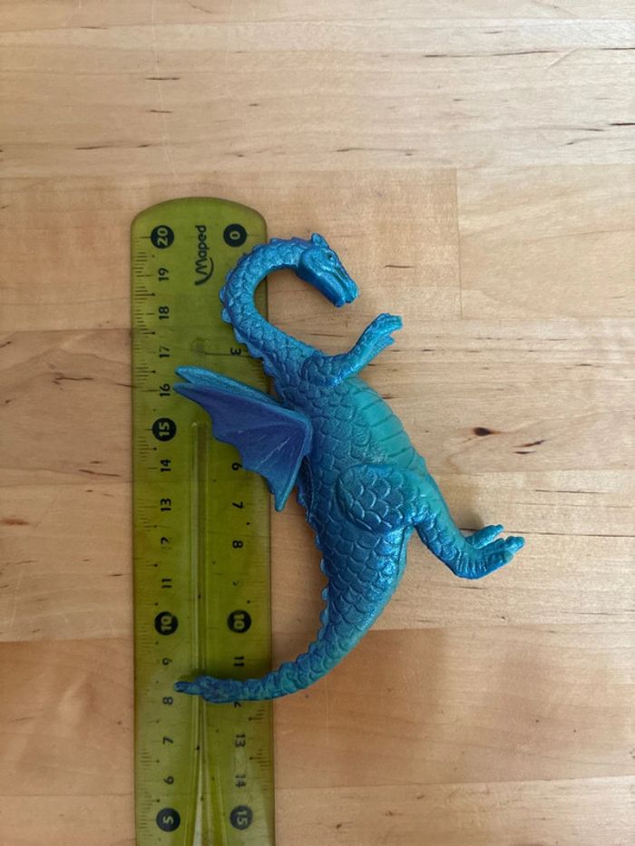 Vintage Purple And Blue Winged Dragon PVC Figure/Toy | Chinasaur - photo numéro 8