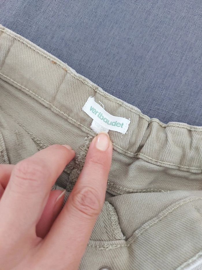 Short jeans Kaki Vertbaudet 6 ans - photo numéro 9