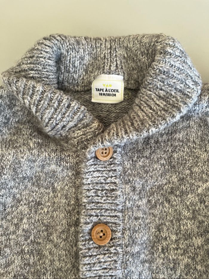 Gilet 18 mois gris - photo numéro 2