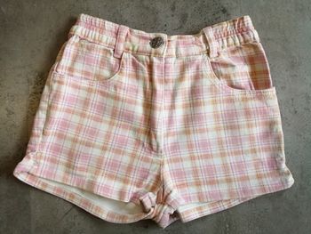 Short à carreaux rose et écru 6 ans Z