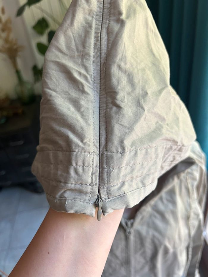 coupe-vent ou veste de mi-saison beige à capuche Lauren Vidal - photo numéro 7