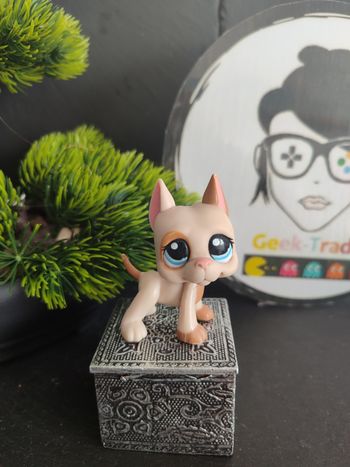 Littlest Petshop Pet Shop LPS Authentic  Authentique dog Great Dane 1643 Danois