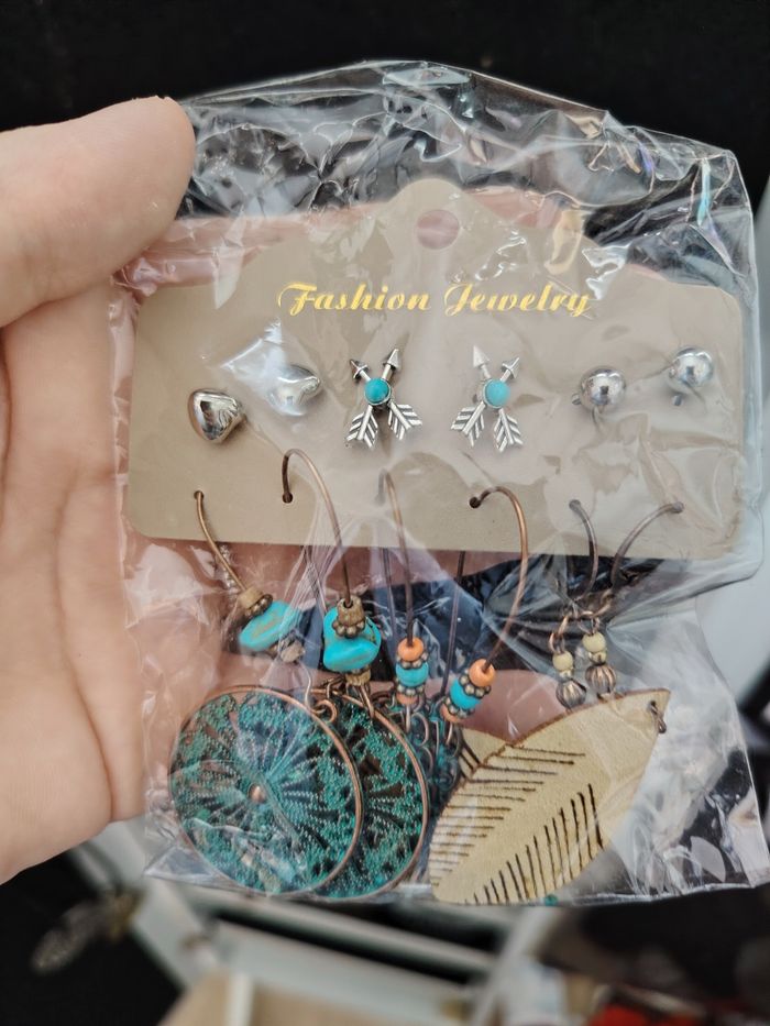 Lot boucles d'oreilles
