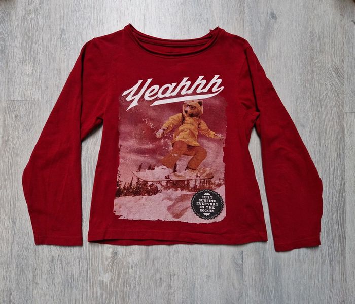 Tee-shirt bordeaux Orchestra 8 ans manches longues