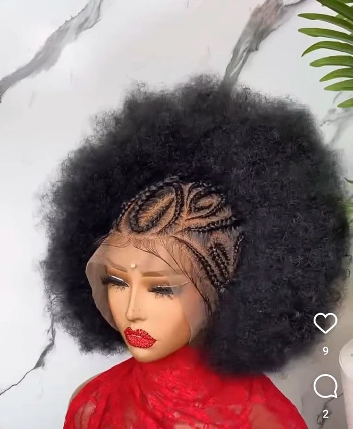 Perruque lace wig tresses fulani afro prête à porter