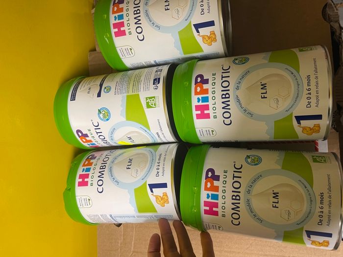 Lot de 5 boites de lait Hipp bio 1er âge