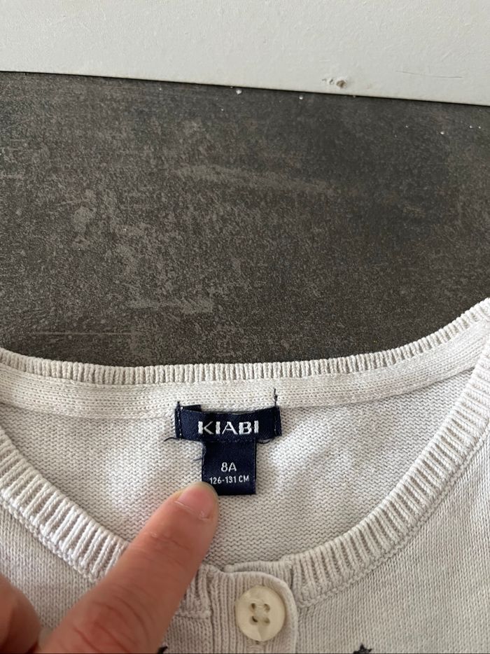 Gilet crème 8 ans - photo numéro 2