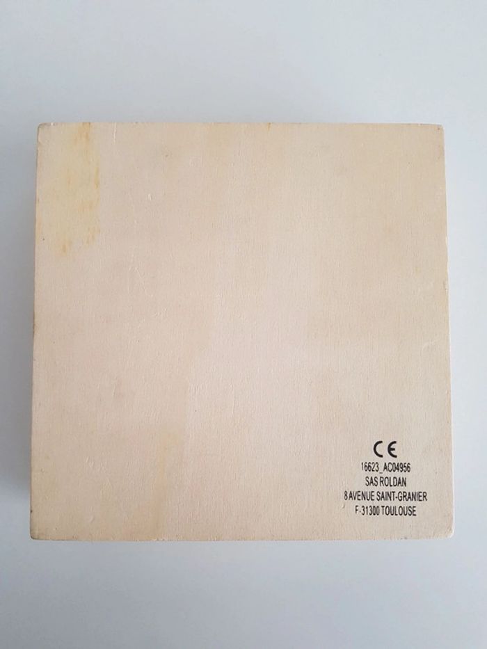 Coffret en bois date du jour hippopotame - photo numéro 8