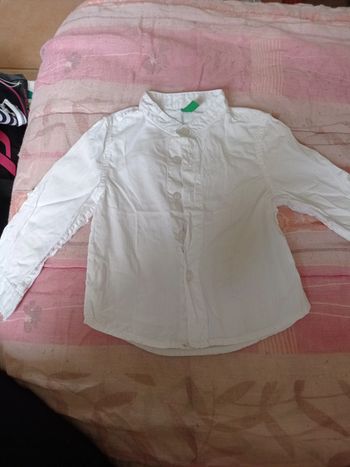 Chemise blanche 12 mois