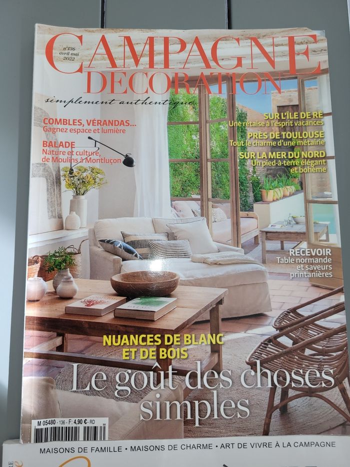 Lot de 2 magazines campagne décoration et maisons à vivre campagne bon état - photo numéro 3
