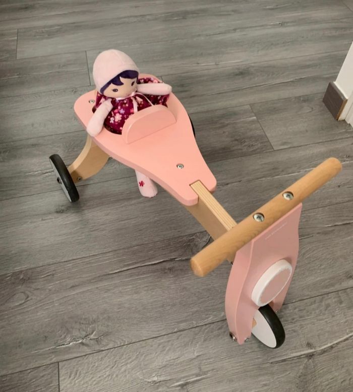Tricycle / porteur en bois Vertbaudet