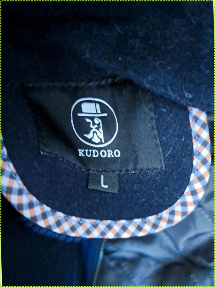 Parka caban homme Kudoro taille L bleu marine laine - photo numéro 5