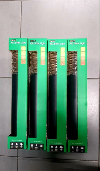 4 lampes solaire de jardin