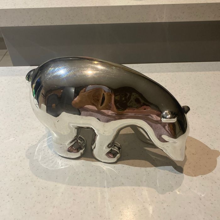 Ours argente 25 x18 x14 cm