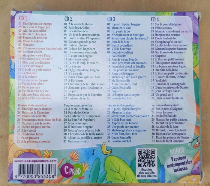 Lot compile 4 CD comptines - photo numéro 3