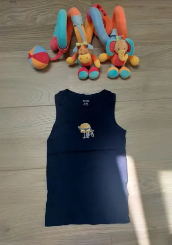 Débardeur marine hamburger 4-5 ans Kiabi