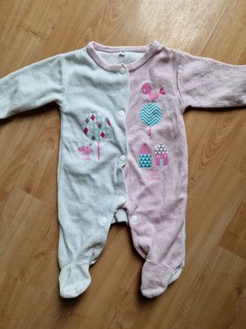 Pyjamas velours 1mois