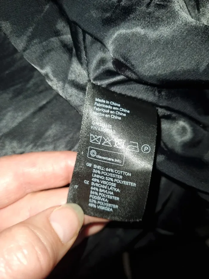 Veste habillée H&M noire et blanche taille S - photo numéro 6