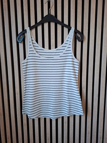 Débardeur marin bleu marine blanc Camaïeu T 38