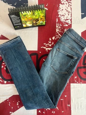 Jeans coupe slim Prada taille 38 bleu marine coupe slim