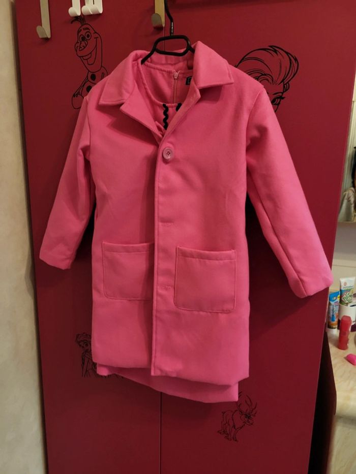 Ensemble 3 pièces manteau robe et son leggings  10 ans - photo numéro 2