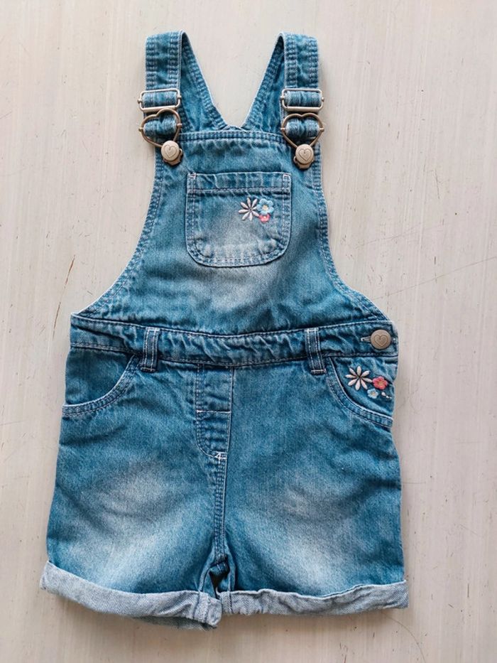 Salopette short en jean 2A