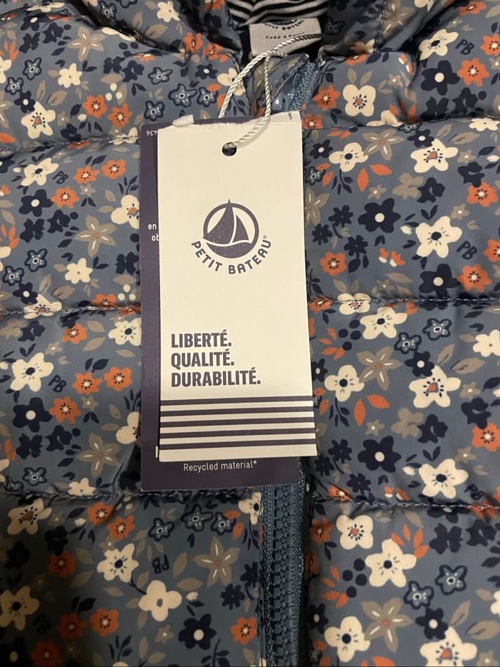 Doudoune petit bateau - 6 mois - nouvelle collection