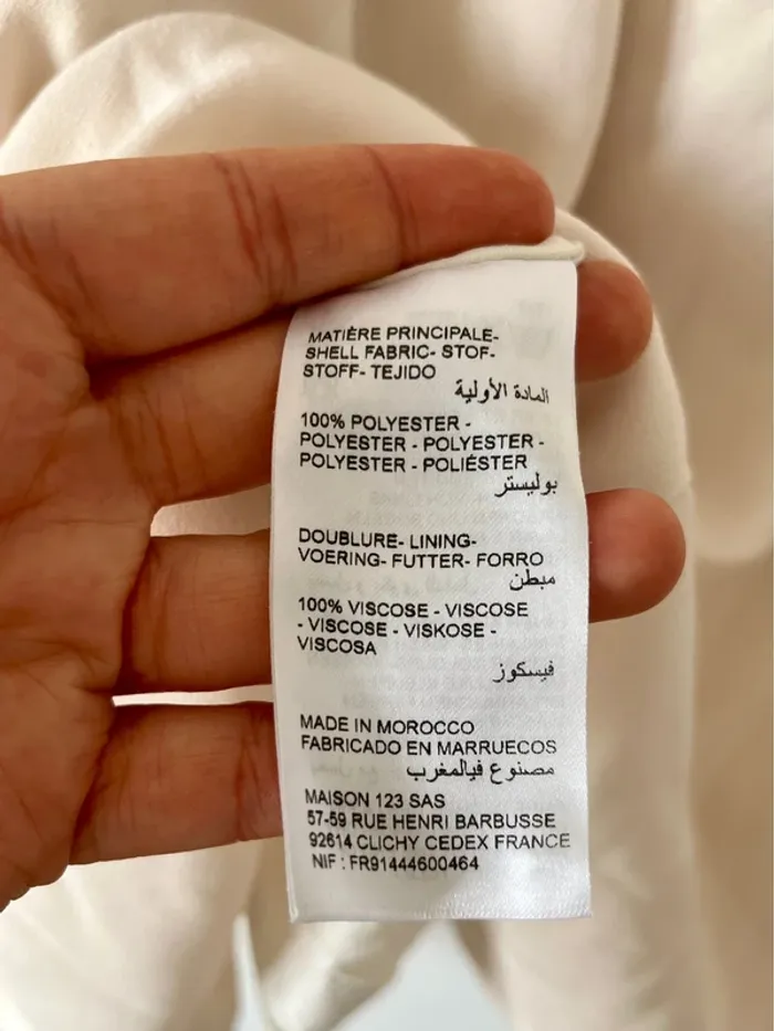 Robe crème Maison 123 taille 42 - photo numéro 4
