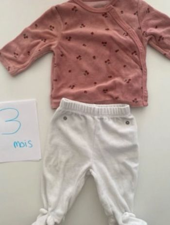 Lot 3 pijamas velours