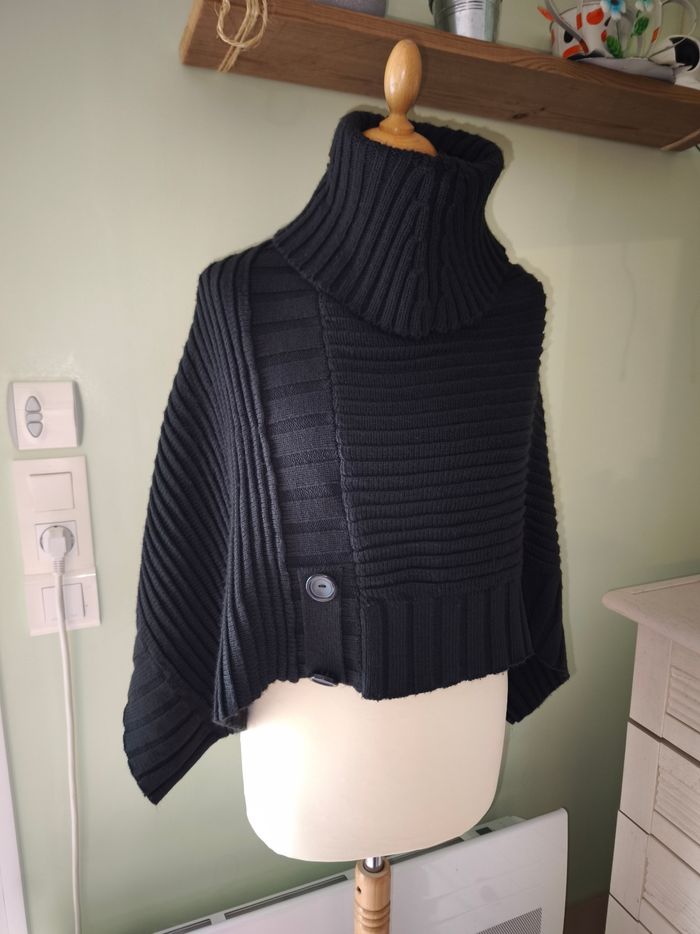 Cape en maille col roulé Camaïeu - photo numéro 2