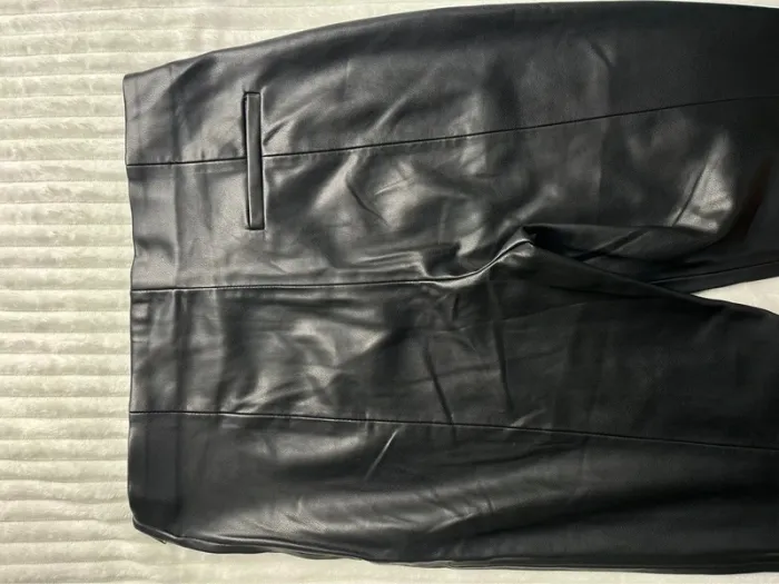 Pantalon droit similicuir mango - photo numéro 5