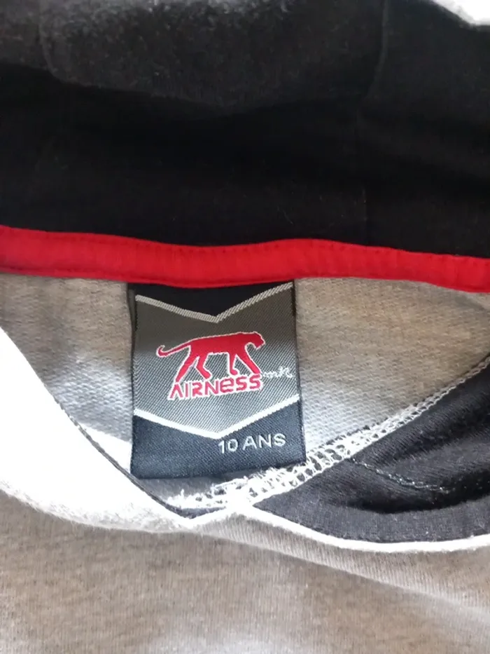 Sweat à capuche garçon Airness 10 ans. - photo numéro 4